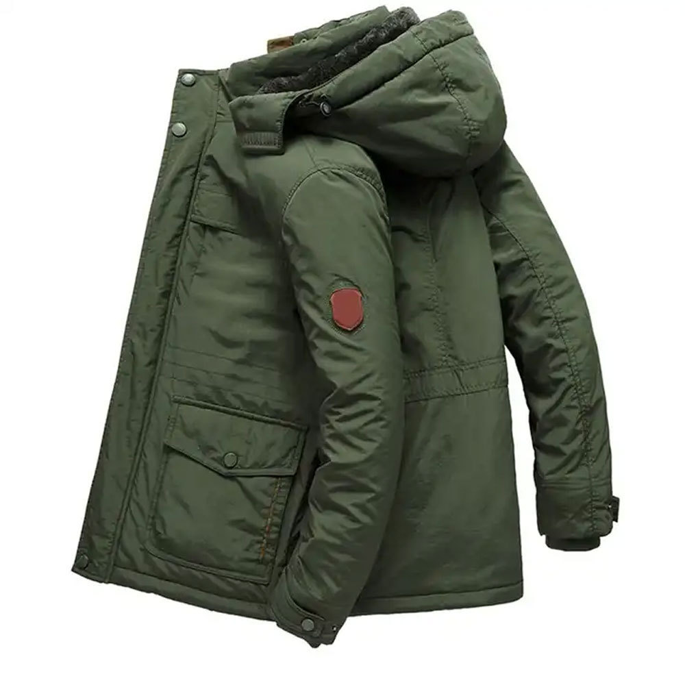 Men's Down Jacket Parka Thicken Hooded Heavy Duty Overcoat Custom Outdoor Business Skiing Hiking Jacket