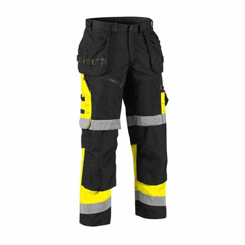 Hi Vis Construction Safety Pants Construction Reflective Visibility Safety Work Pants Lightweight Reflective Tape Safety Pants