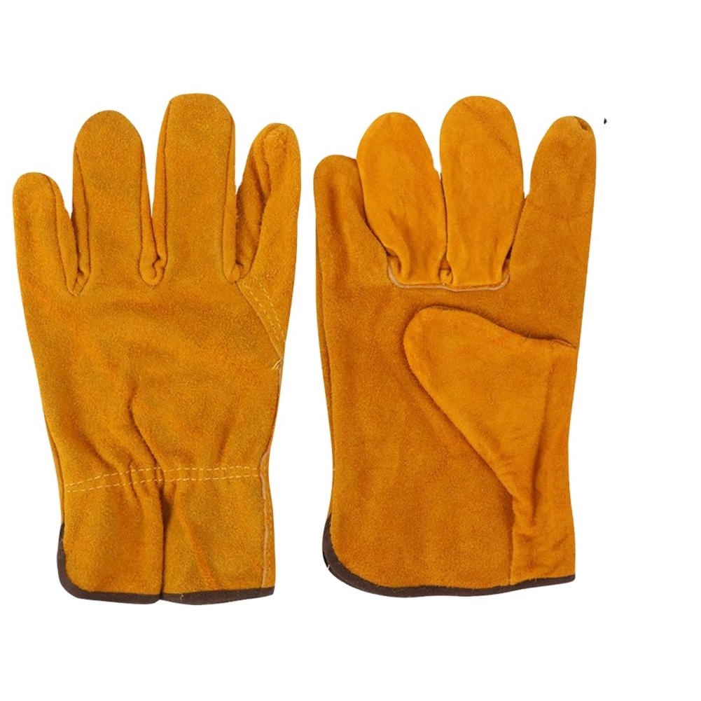 Good Quality TIG Welding Gloves Protect Welder Work Full Palm Split Leather Waterproof Heat Resistance Anti slip Gloves