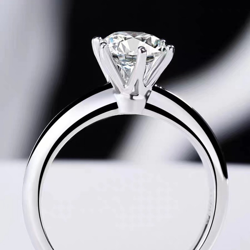 Jewelry factory wholesale fine gemstones Moissanite diamond hot sale 925 silver ring