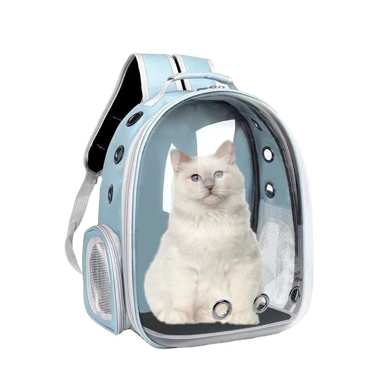 Transparent space capsule breathable cat backpack travel carrier portable pet shoulder bag pet travel backpack