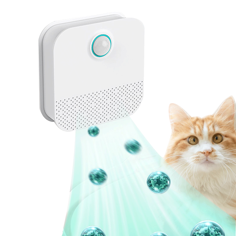 OEM/ODM Portable Rechargeable Pet Air Purifier Ozone Clean Smelly Cat Litter Air Freshener