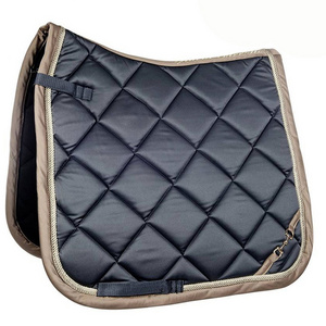 New latest cotton satin diamond quilt saddle pad all purpose cut for horse riding equestrian pads