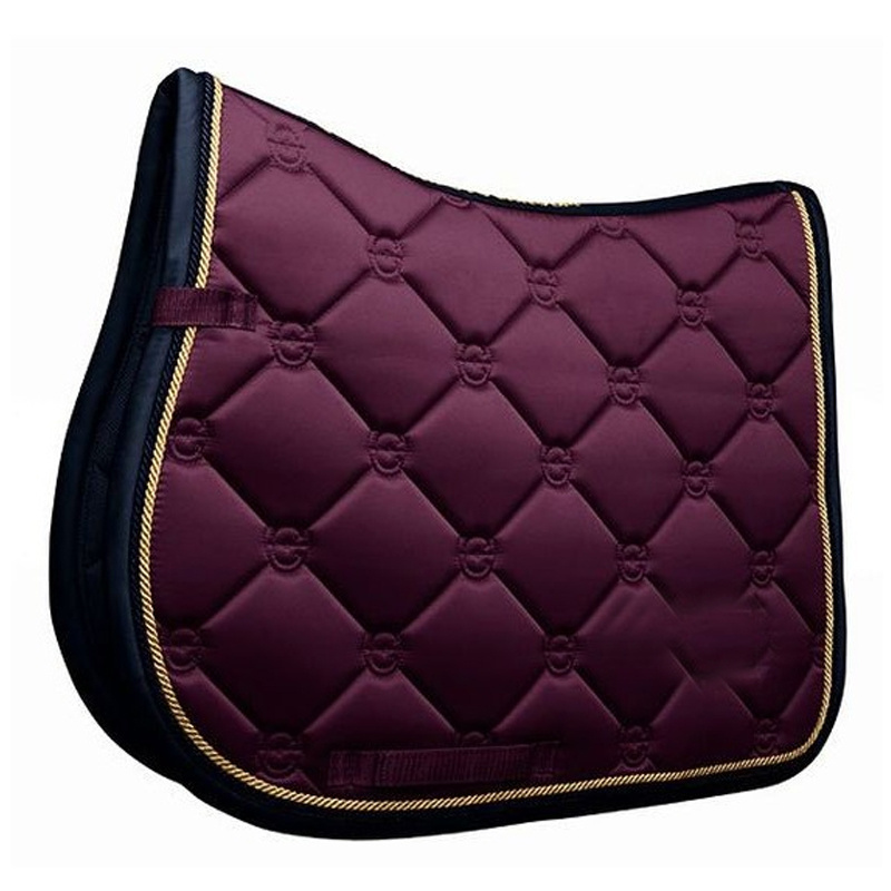 New latest cotton satin diamond quilt saddle pad all purpose cut for horse riding equestrian pads