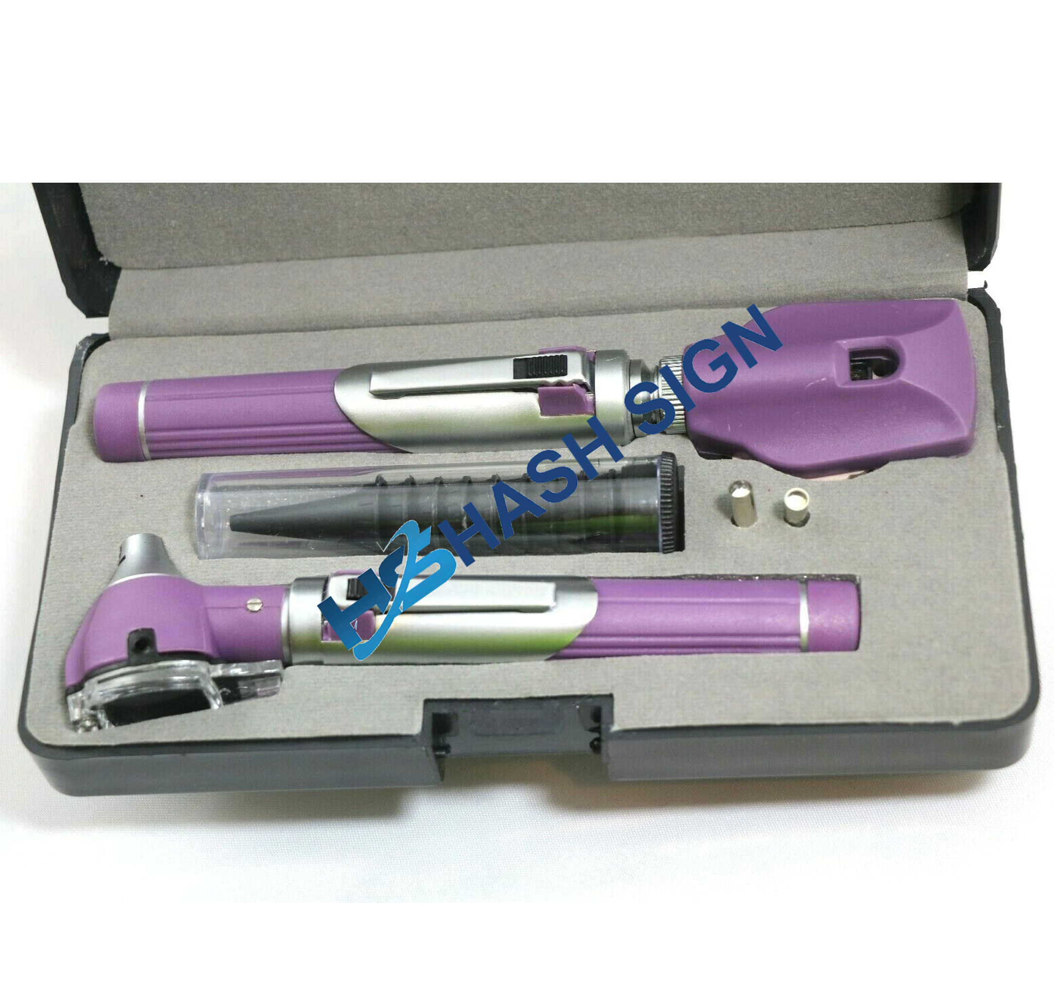 Fiber Optic LED Ophthalmoscope  Mini Otoscope Combo Set / F.O Otoscope Ophthalmoscope Examination LED Diagnostic ENT Set