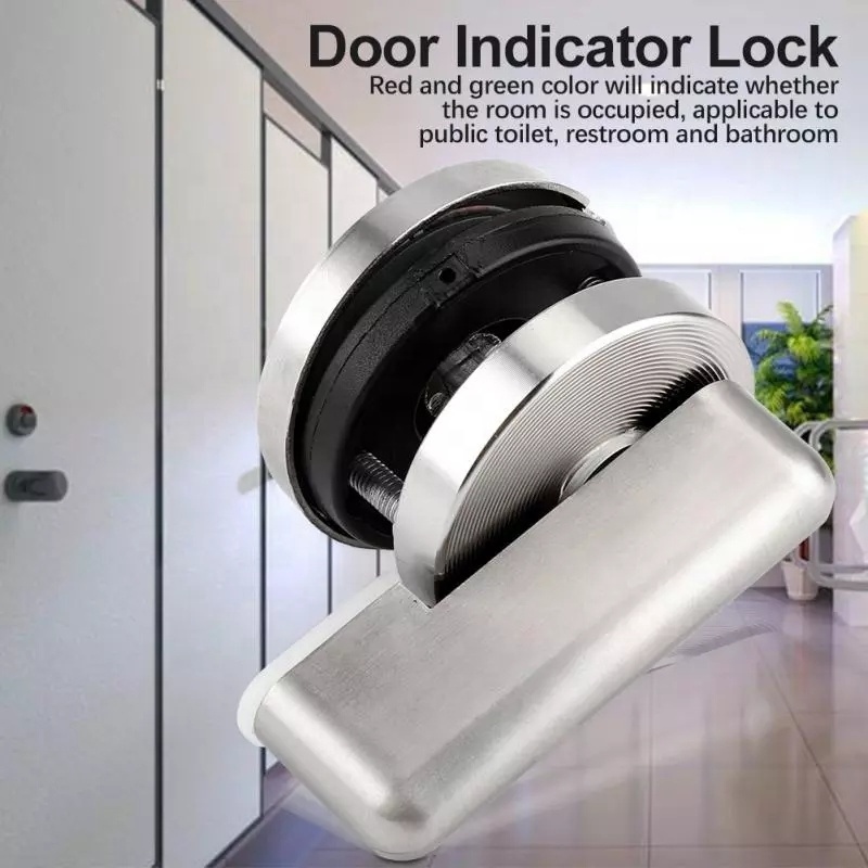 Zinc Alloy Door Lock Bolt Privacy Indicator Vacant Engaged Door Lock for Public Home Toilet Bathroom