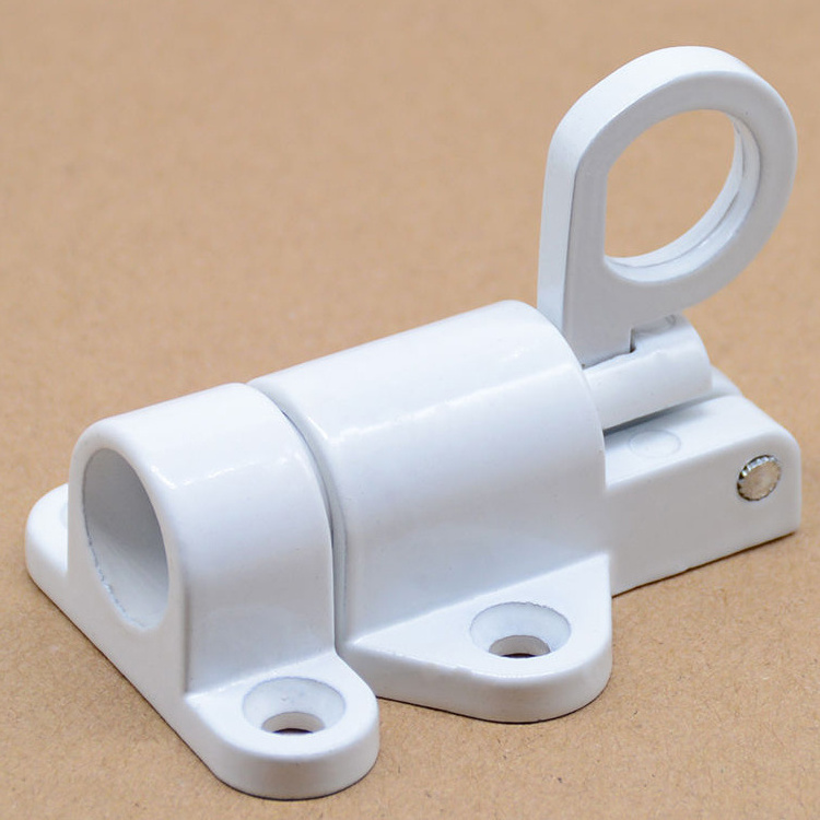 Window Gate Security Pull Ring Spring Bounce Door Bolt Safety Hasp Sliding  Aluminum Door Latch Lock