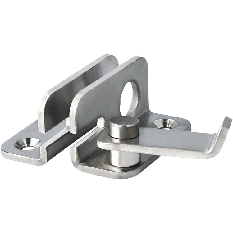 guard Flip Latch Heavy Duty Gate Latcher loquet hardware Door Latch lock installation kit with Safety Padlock Hole