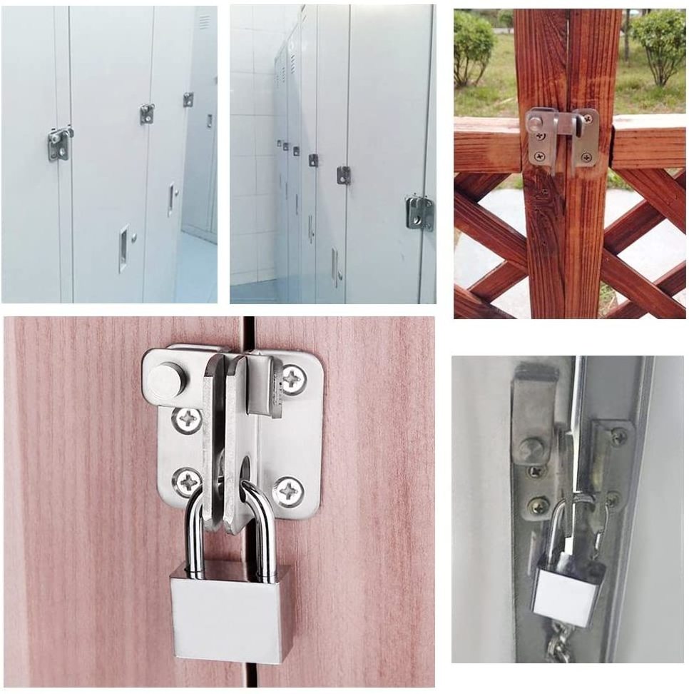 guard Flip Latch Heavy Duty Gate Latcher loquet hardware Door Latch lock installation kit with Safety Padlock Hole