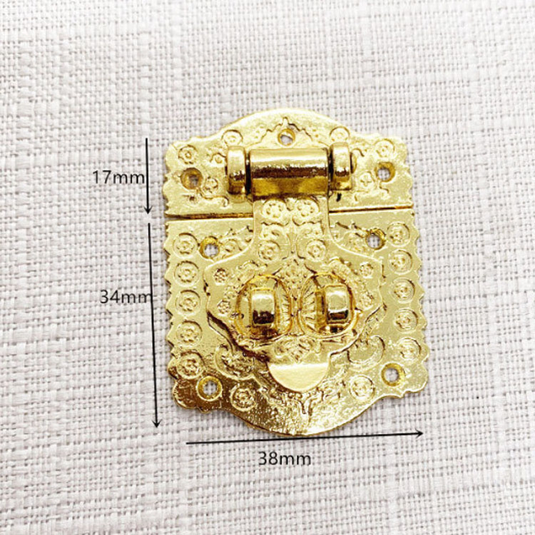 Antique lock special wooden jewelry jewelry box wooden accessories panel buckle camera obscura buckle latch