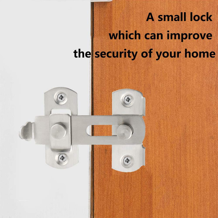 100X70mm promotion Door Hasp Latch Sliding Door Lock Safety Gate Latch Bolts Door Buckle 3 Inch latch