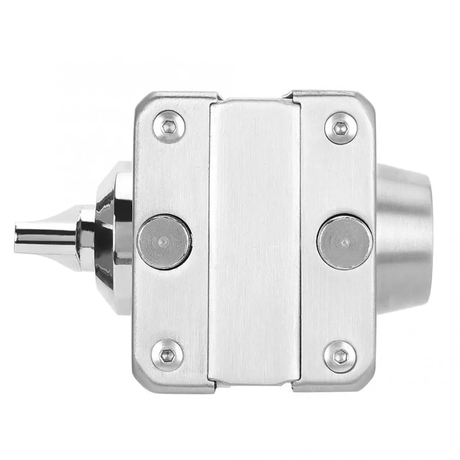 smart door Square Single Glass Door Lock Latch Stainless Iron Office No Drilling Security Lock