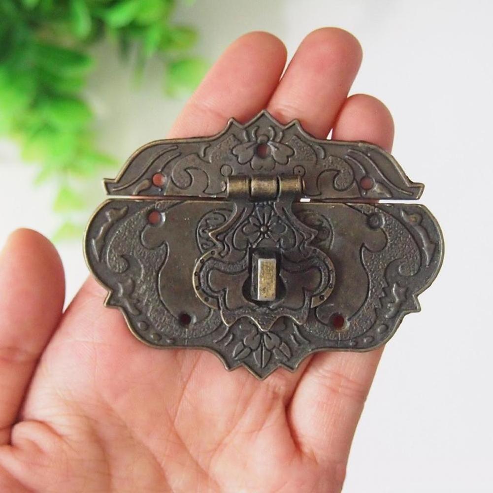 64X47mm Bitray Antique Decorative Hasp price Clasp Latch Lock Wooden Box Latch Lock Clasp