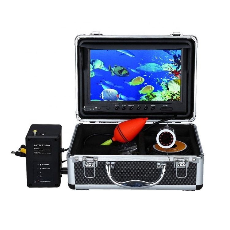 Fish finder HD visual 7 inch 50 meters cable  underwater fishing water camera with night vision light