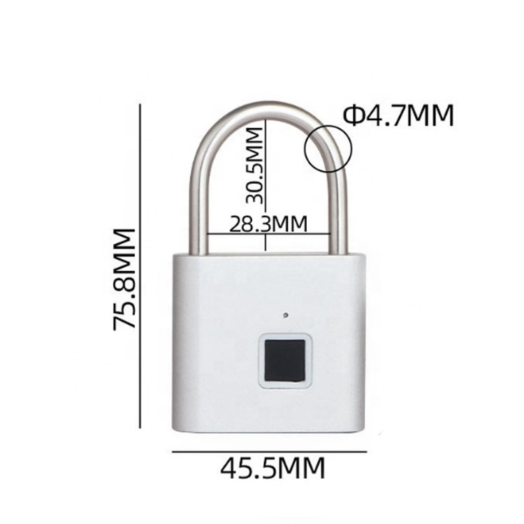 USB Charging Smart Keyless Electronic Fingerprint Lock Home Security Security Safety Padlock Door Luggage Lock