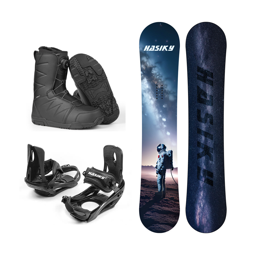 Hasiky OEM New Designed Professional Winter Snowboards BOA Boots Bindings Snowboarding Sets