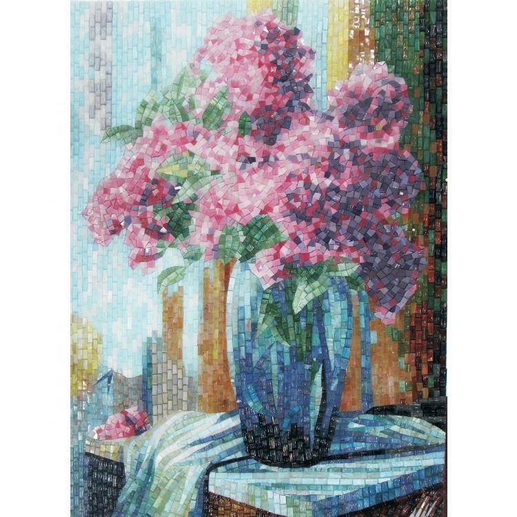 Hasin Cheap Living Room Decorative Mosaic Flower Pattern Tiles(Painting Pattern)