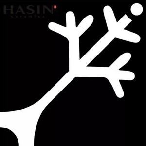 Hasin White And Black Series Pattern Mixed Color Package Matt Ceramic Kitchen Floor Tiles