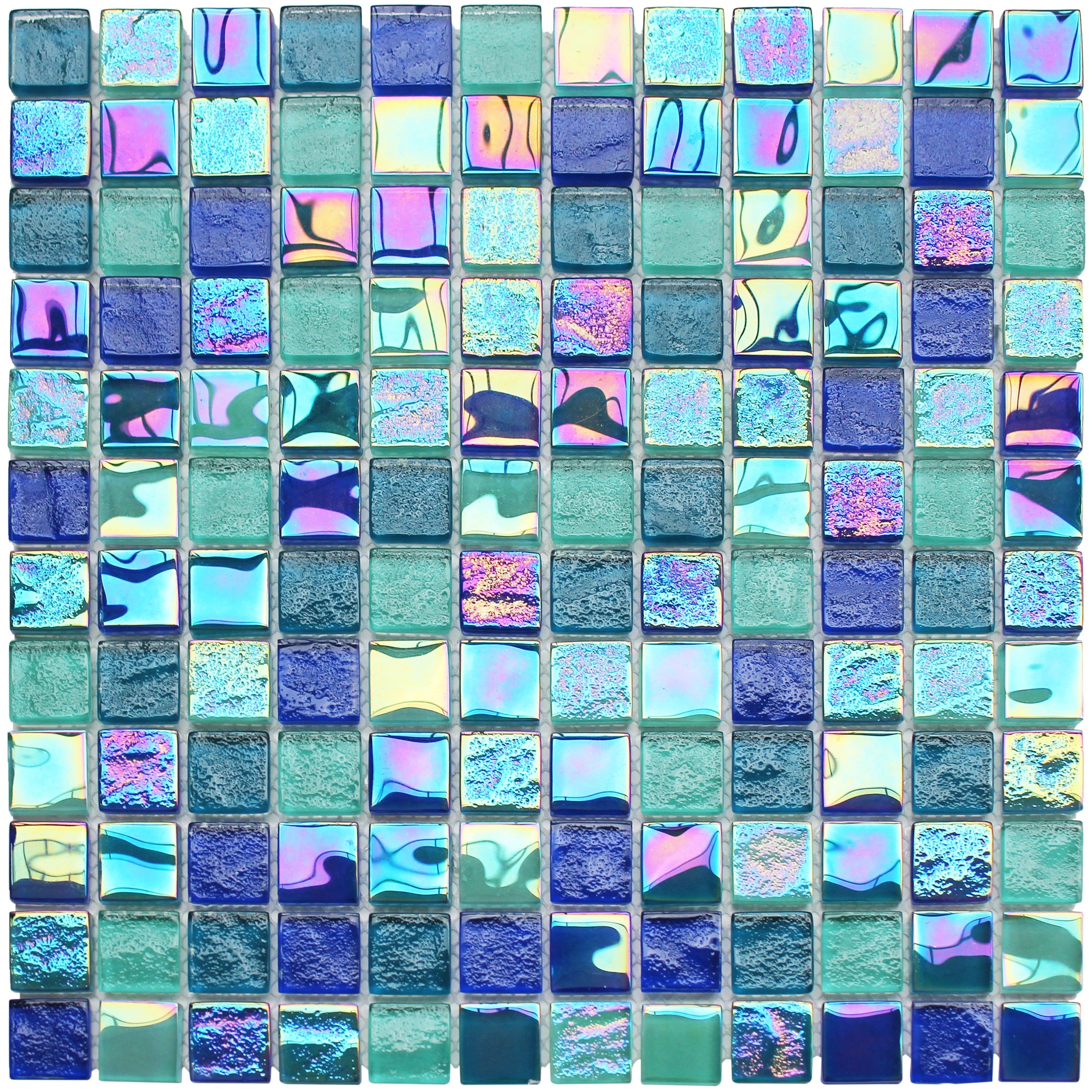 Factory Price Blue hot melt swimming pool Mosaic crystal glass Mosaic tile For Pool Floor Border Mosaic