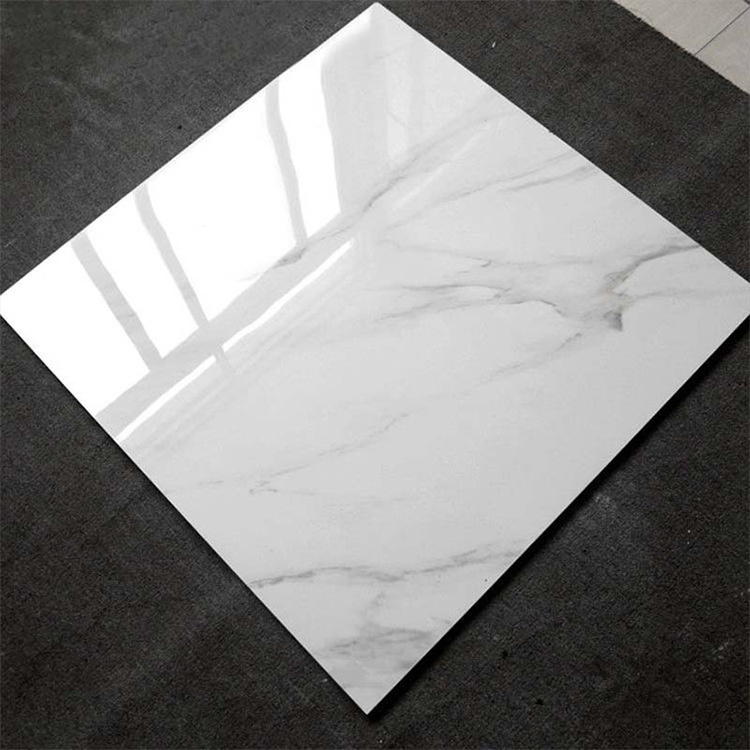 Hot Sale 60x60 Porcelanto Glossy Ceramic Tile For Floor Standard White Marble  Porcelain Tiles