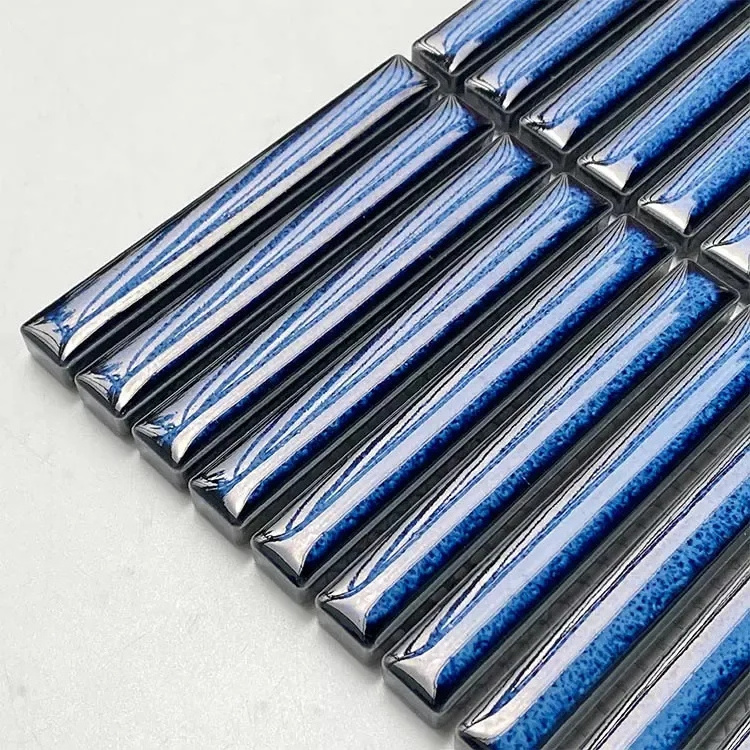 Wall Mosaic Tile Blue Ceramic Wall Subway Tile For Kitchen Backsplash Decorative Mosaic