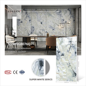 Cheap 120x240 Wholesale Large Size Large Slate Porcelain White Marble Floor Slabs Tiles Book Match Italian Sintered Stone