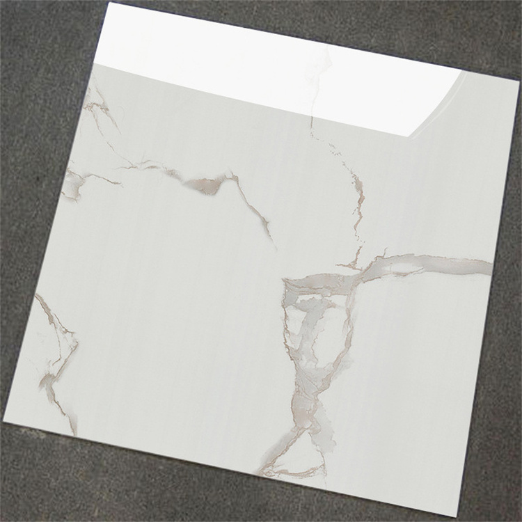 Hot Sale 60x60 Porcelanto Glossy Ceramic Tile For Floor Standard White Marble  Porcelain Tiles