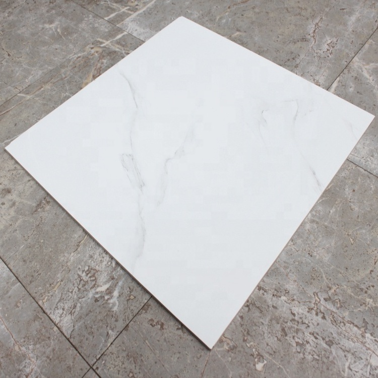 600x600mm white floor tile full-body polished glazed porcelain ceramic tiles for floor