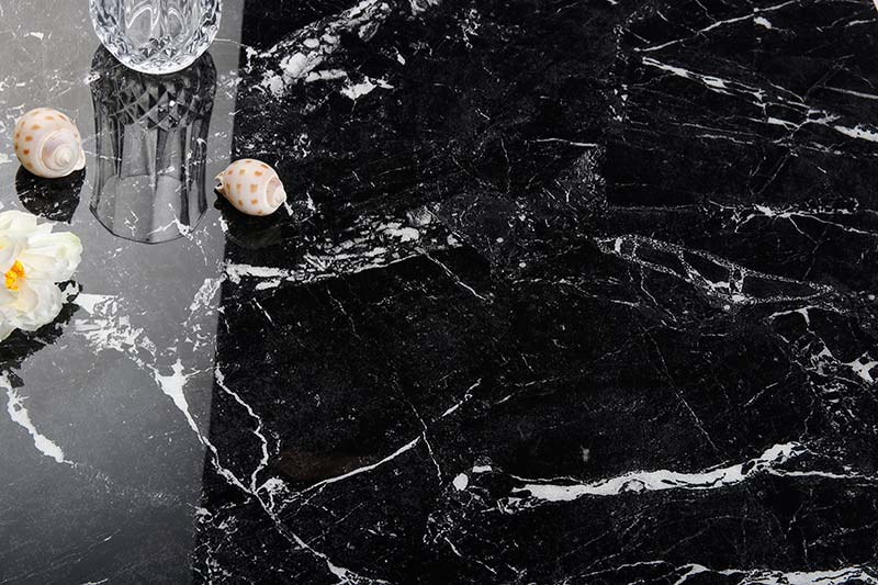 Fashion China Classic Glazed Polished Antique Luxury Black Marble Tile for Floor