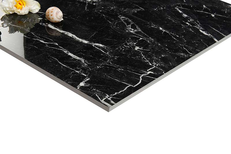 Fashion China Classic Glazed Polished Antique Luxury Black Marble Tile for Floor