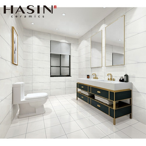 Hasin Italy Design 30x80 White Color Ceramic Wall Tile Matt 3d Wave Surface Bathroom Tile Kajaria Floor Tiles