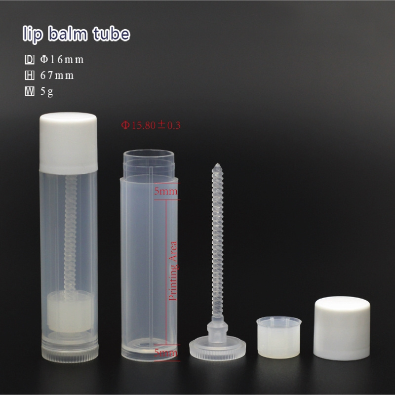 Custom Logo Top Fill 4.5g 5g Recycle Eco Plastic PP PCR Lip Stick Tube Cosmetic Pack Lipstick Container  Chapstick Lipbalm Tube