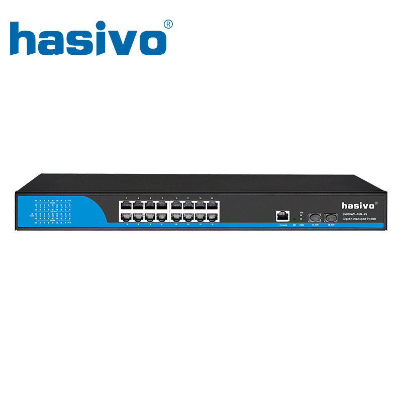 16 24 Port Managed Ethernet Switch with 4 Gigabit COMBO Gigabit L2 VLAN Managed Switch QoS LACP VLAN Support