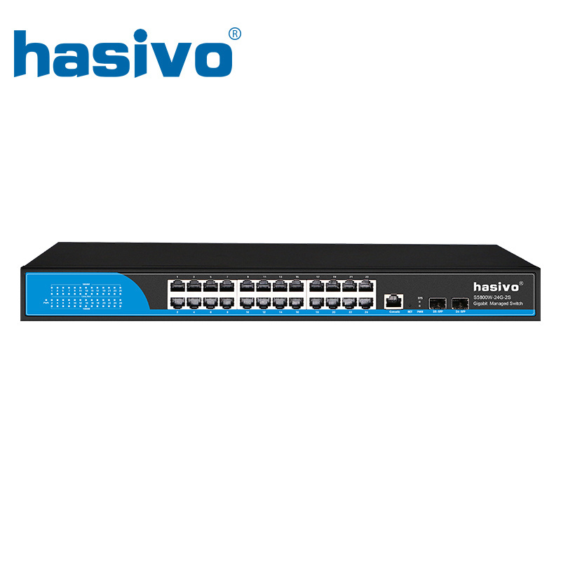 16 24 Port Managed Ethernet Switch with 4 Gigabit COMBO Gigabit L2 VLAN Managed Switch QoS LACP VLAN Support