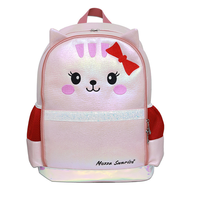 3pcs/set cat Backpack Fashion Girl Glitter School Book Bag Girls Cute Hologram Laser PU Leather Travel Backpacks