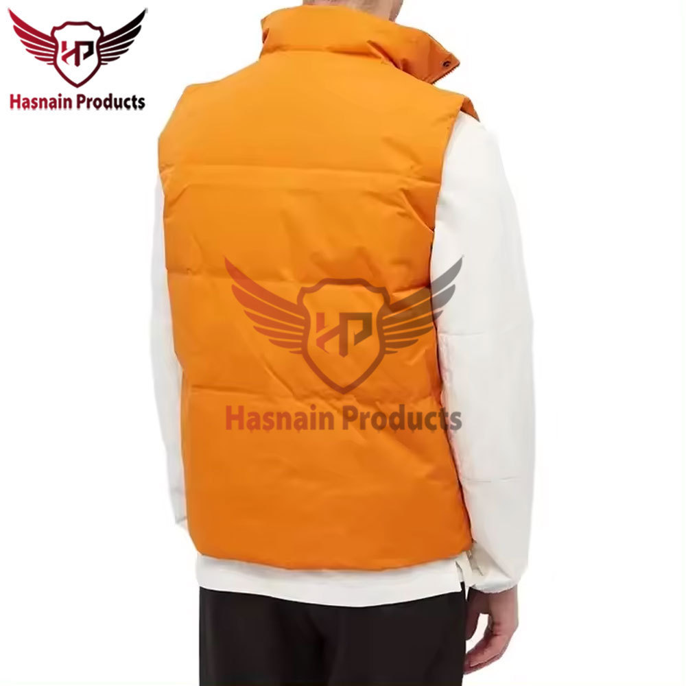 Premium Custom Logo Fashion Winter Hot Zipper Sleeveless Jacket Quilted Down Waterproof Puffer Men's Vests for Stylish