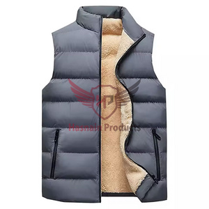 Wholesale High Quality Waterproof Men Warm Winter Puffer Vest Sleeveless Feather Lightweight Custom Down Vest for Outdoor