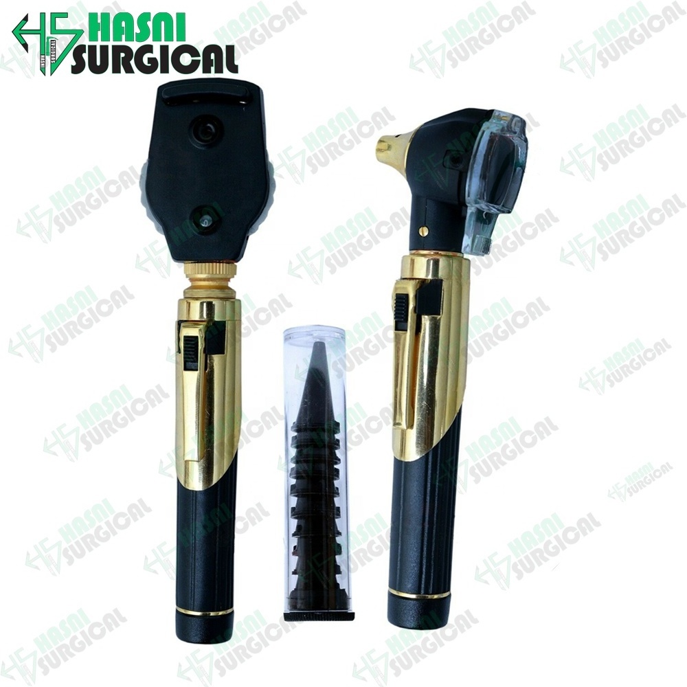 Professional high quality Fiber Optic Otoscope Ophthalmoscope LED Set By Hasni Surgical Customized Logo/packing