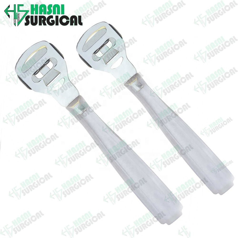 High Quality Callus Remover Hard Dead Skin Corn Cutter Pedicure Foot Tools Callus Shaver Plastic Handle by Hasni Surgical