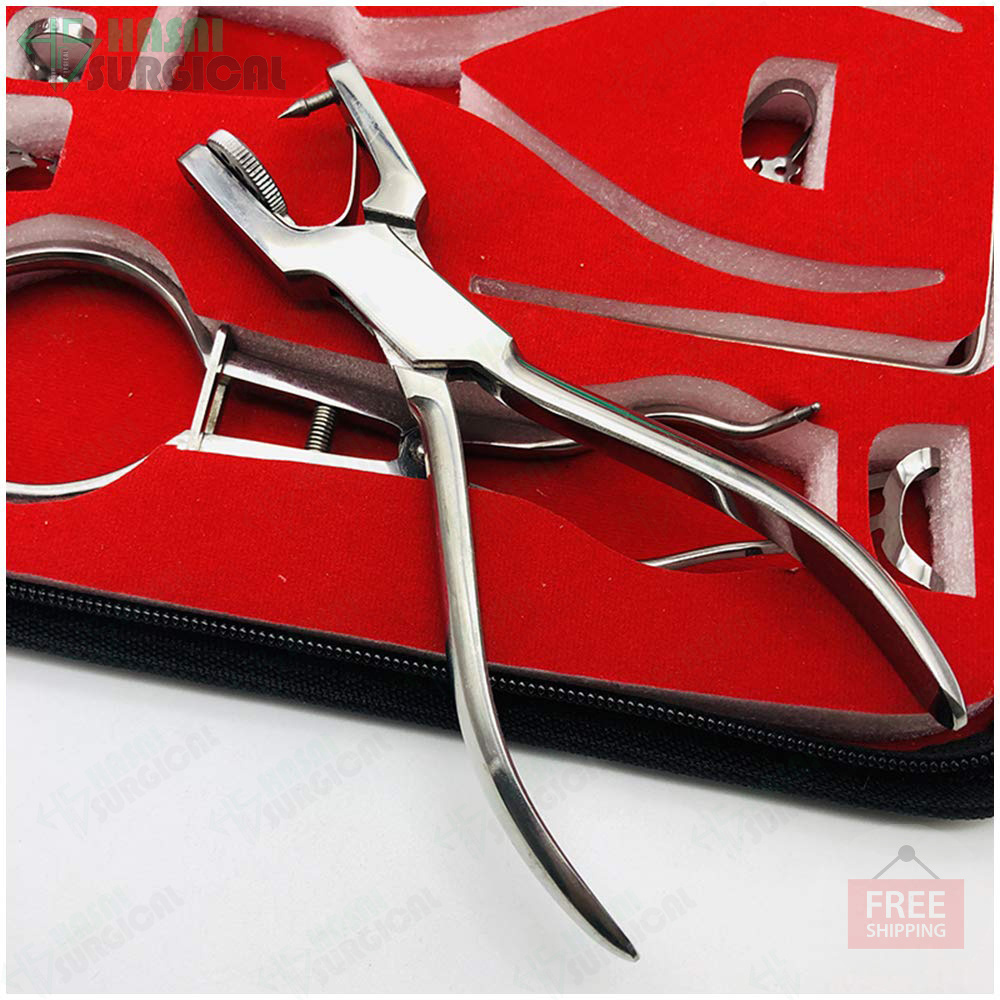 Dental Rubber Dam Kit with Clamps Set Packed in a Stainless Cassette Ready in Stock Best Quality