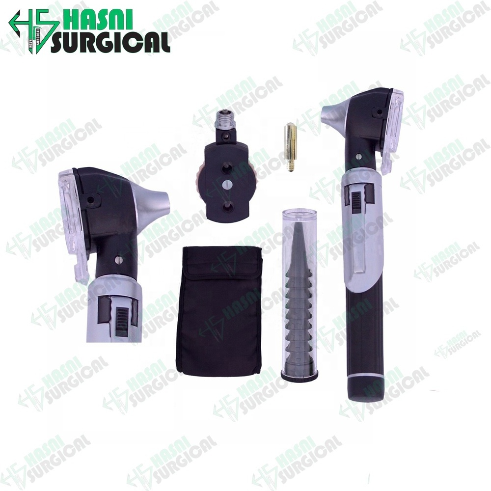 Professional high quality Fiber Optic Otoscope Ophthalmoscope LED Set By Hasni Surgical Customized Logo/packing