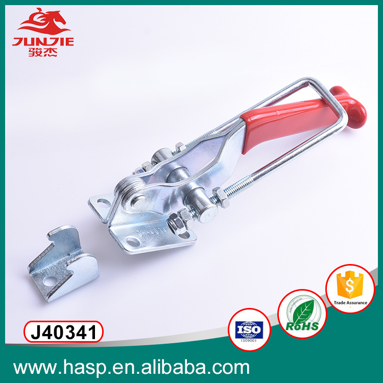 Large Galvanized Hand Tool Toggle Latch Clamp Trailer Adjustable Hasp Fastener J40341