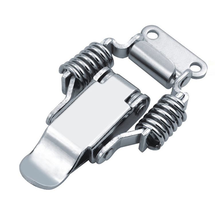 J108 stainless steel spring loaded toggle latch claw latch with safety catch