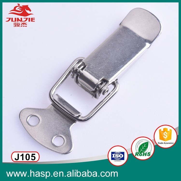 Cabinet machine stainless steel spring loaded latch toggle draw latch hasp J105