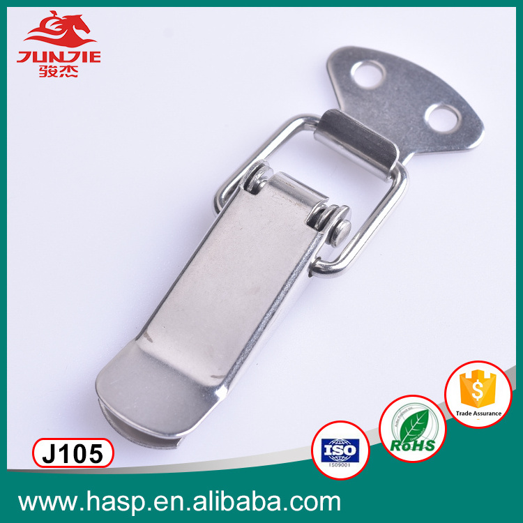 Cabinet machine stainless steel spring loaded latch toggle draw latch hasp J105