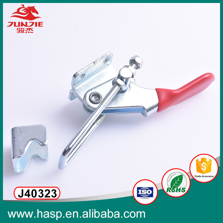 Quick release adjustable latch type toggle clamp with red rubber J40323