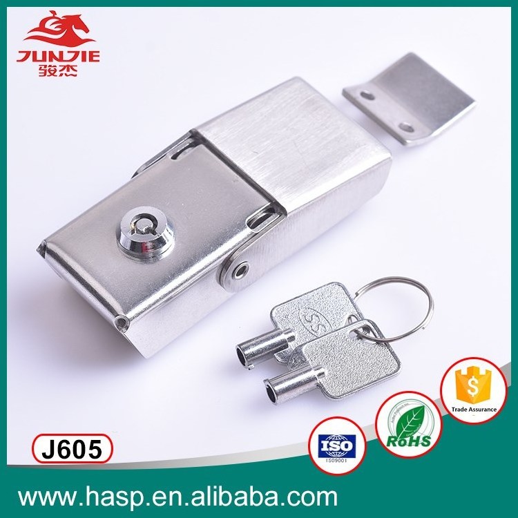 Stainless Steel Security Locking Toggle Latch Catch Hasp lock with Keys J605