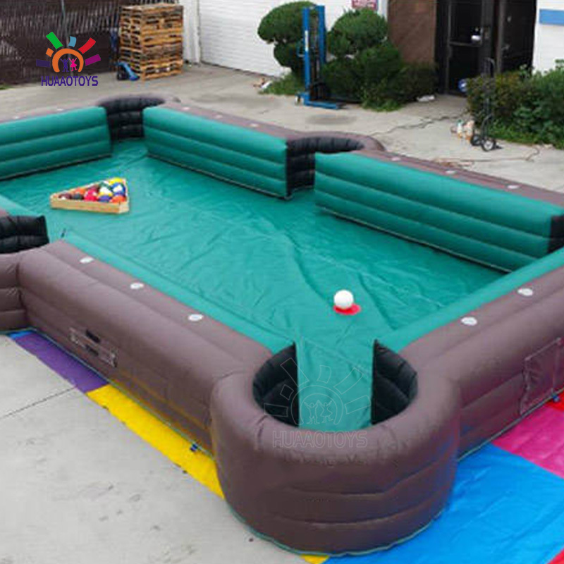 Giant Inflatable Pool Table  Kick Darts Soccer Ball Board Game Inflatable Billiard Table Ball Games  for Adults