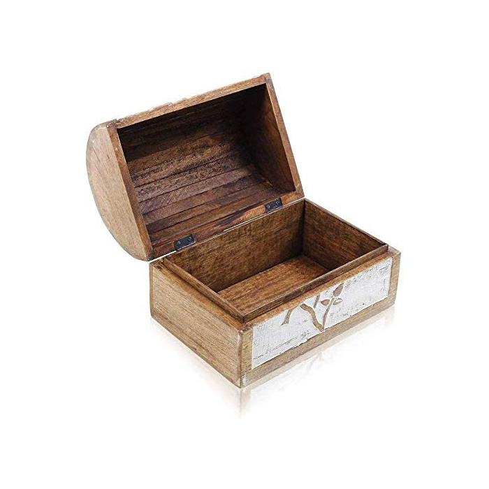 Wooden Jewelry Box hand carved Birds or twig design Storage Box Jewelry case Pirate natural wood Box Customized for gifting