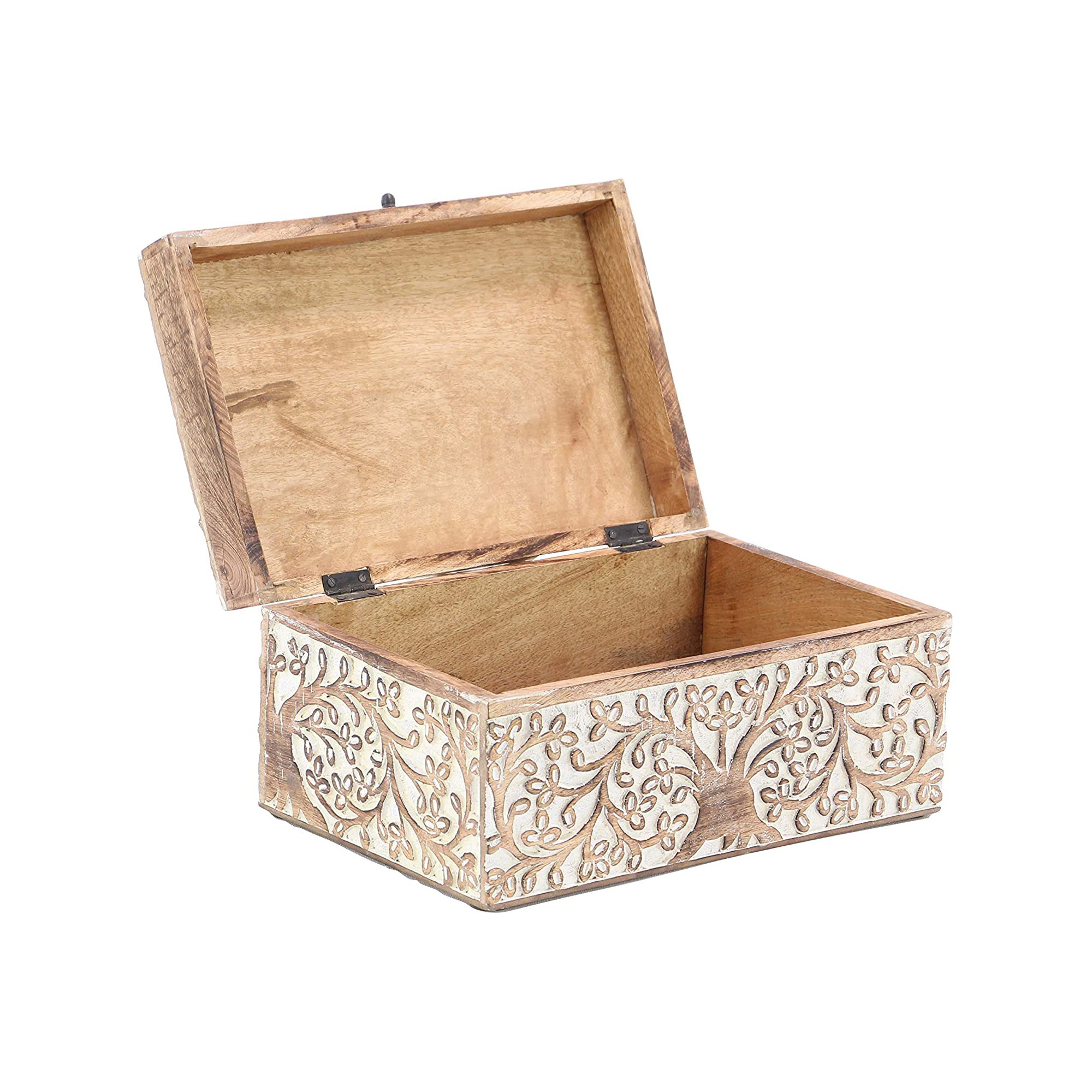 Wooden Jewelry Box hand carved Birds or twig design Storage Box Jewelry case Pirate natural wood Box Customized for gifting